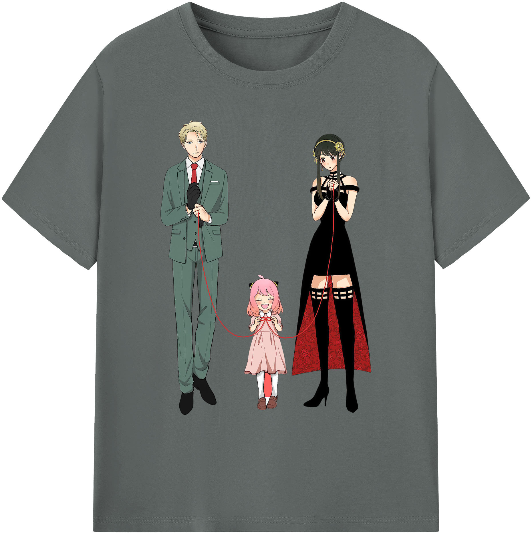 （画像用） SPY×FAMILY间谍家家酒 綿100％ メンズ半袖Tシャツ｜肌触りやわらか＆通気性